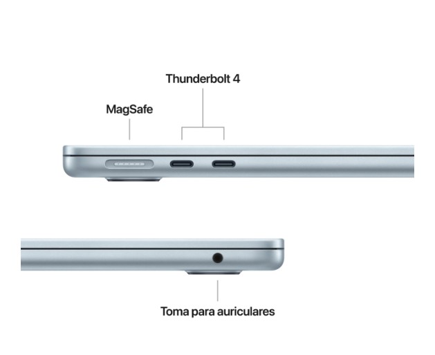 Apple Macbook Air 13,6"/ M5 10-Core CPU/ 16GB/ 512GB SSD/ 8-Core GPU/ todos los colores - Imagen 3